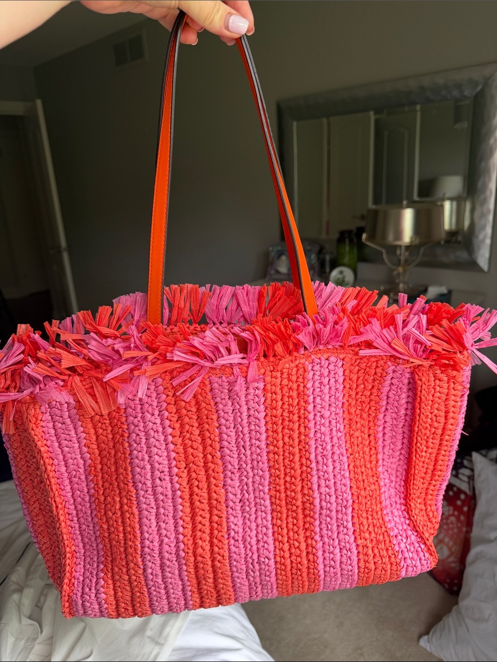Kate Spade Raffia Summer Bag - Picture 2 of 3